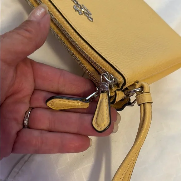 Coach Yellow Wristlet Clutch - Picture 5 of 10